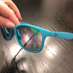 RAY BANS - Teal blue with Green Lens